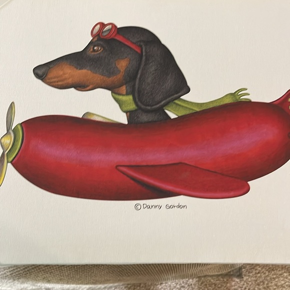 Dachshund Pilot canvas wall art-new - Picture 4 of 4